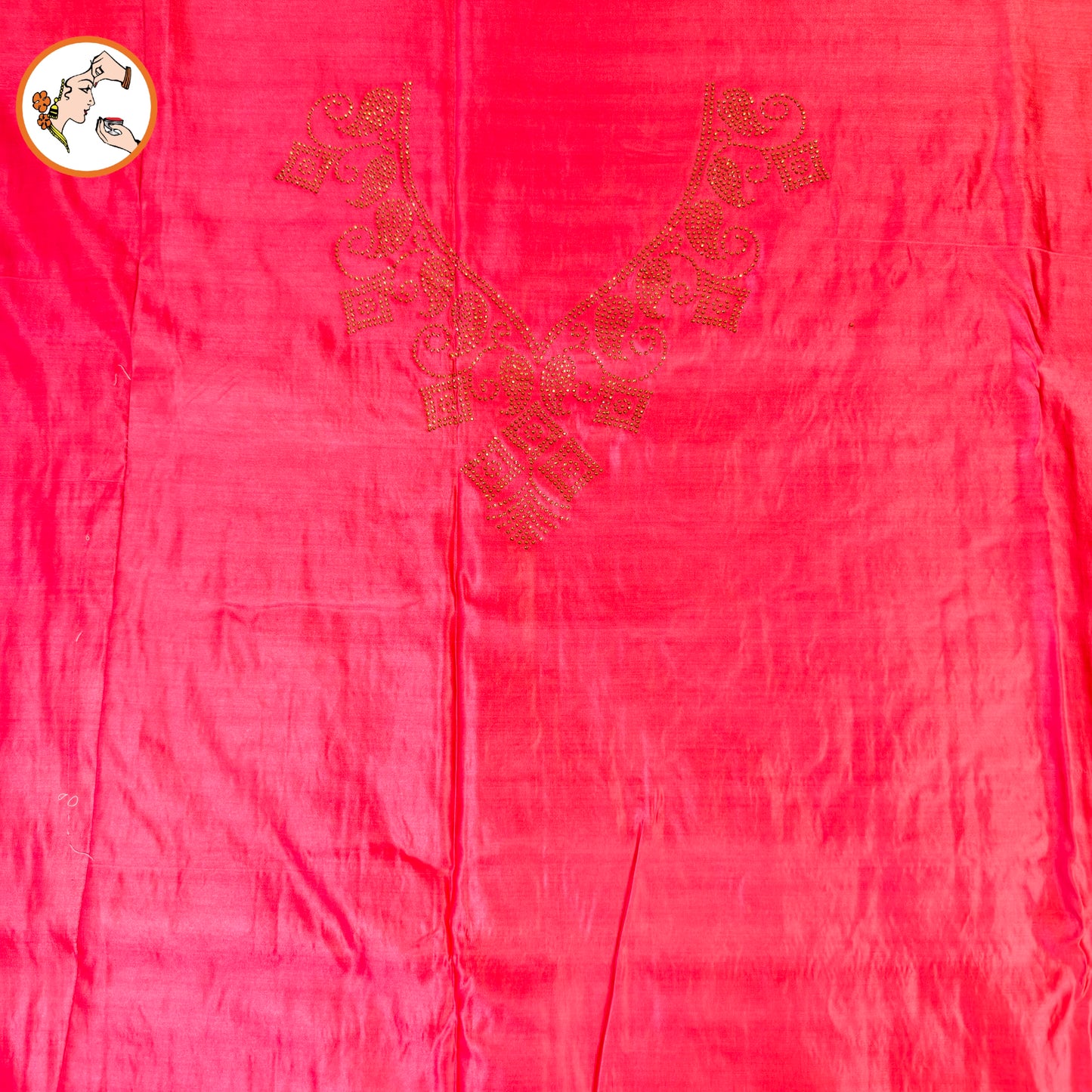 Pink Bridal Pure Banarasi Partywear Saree with Zircon stones