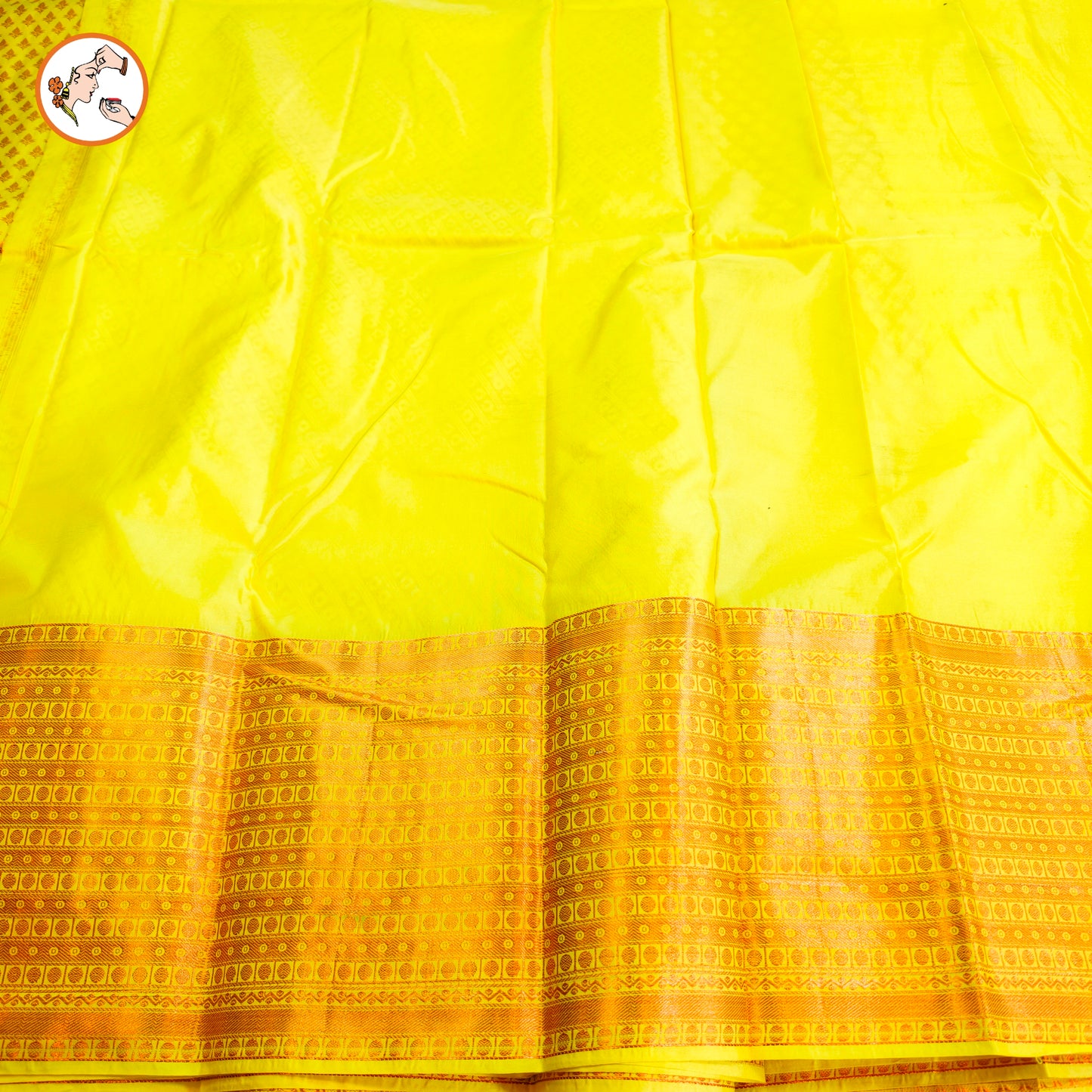 Yellow Traditional 1000 butta Kanchipuram Silk Saree