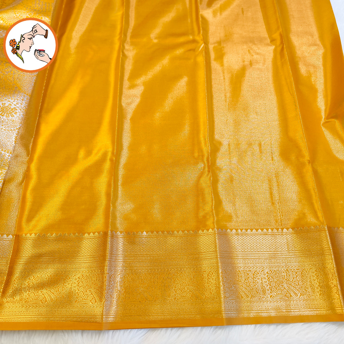 Gold Kanchipuram Mix Bridal High Tissue Silk Saree