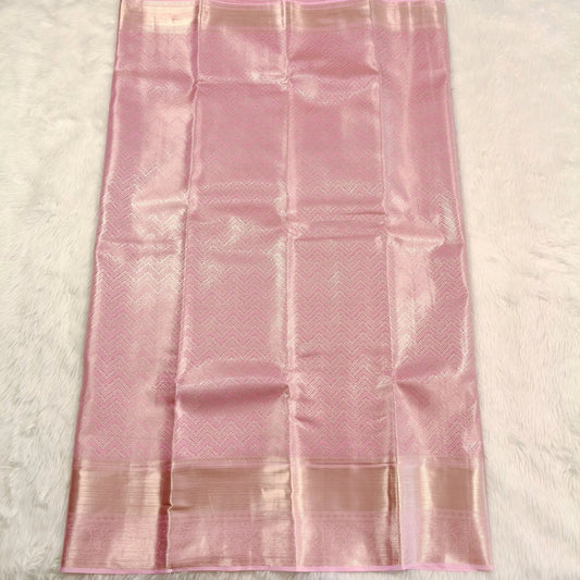 Lotus Pink High Tissue Kanchipuram Mix Silk Saree Vivahasilks