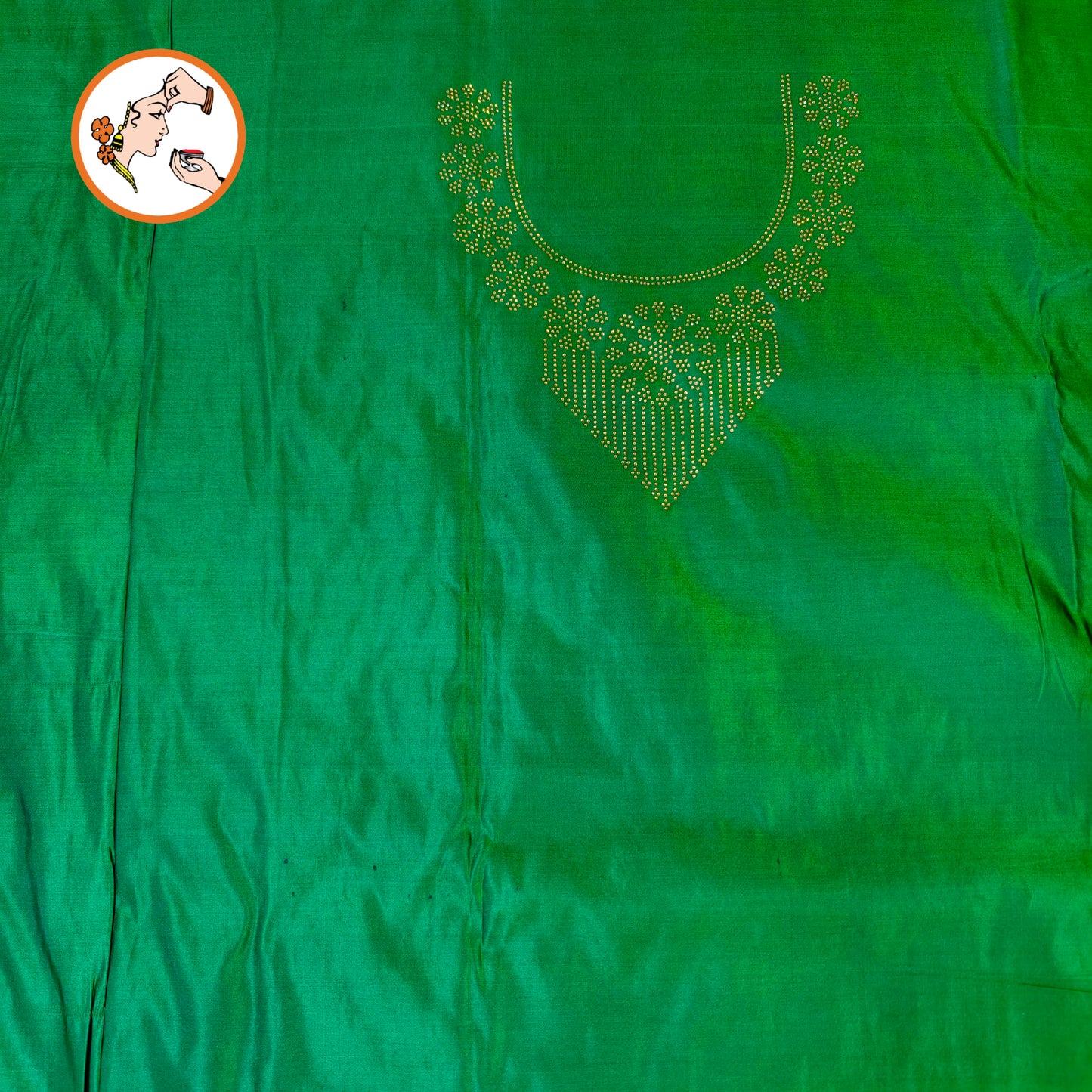 Dark Green Bridal Pure Banarasi Partywear Saree with Zircon stones