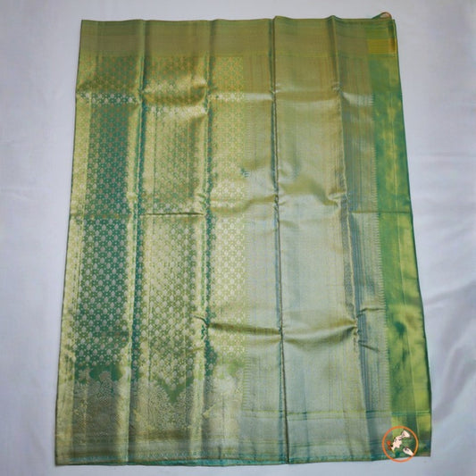 Parrot Green Pure Kanchi Silk