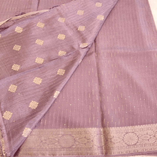 Pastel Purple Fancy silk saree