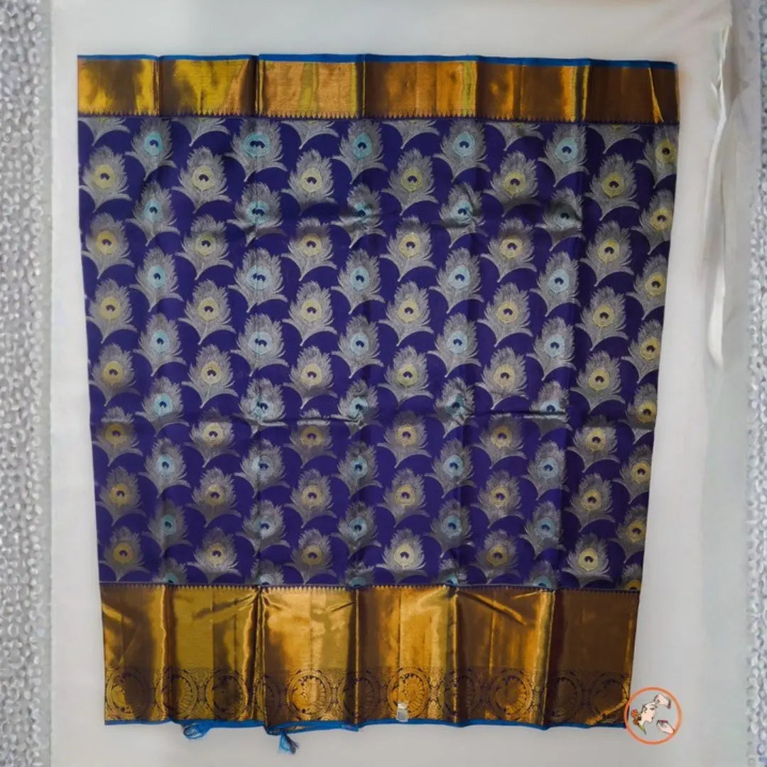 Pepsi Blue Pure Kanchi Silk Vivahasilks