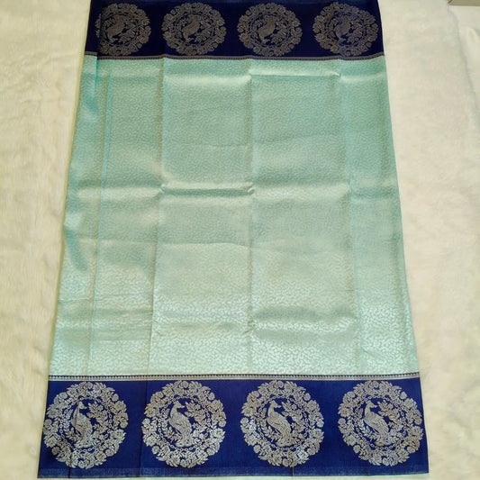 Ice blue SemiSilk Saree Vivahasilks