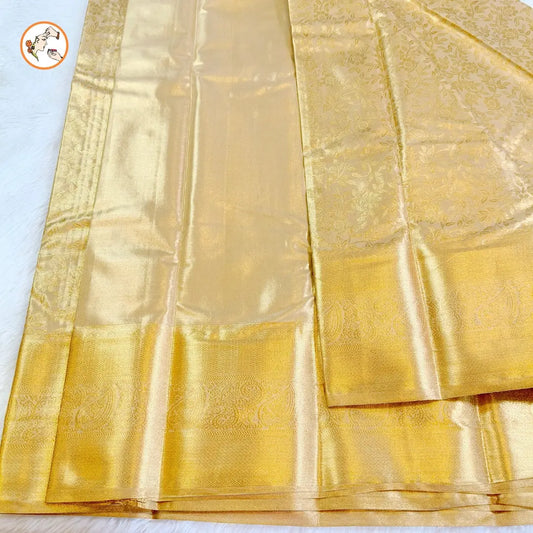 Golden High Tissue Kanchipuram Mix Silk Saree Vivahasilks