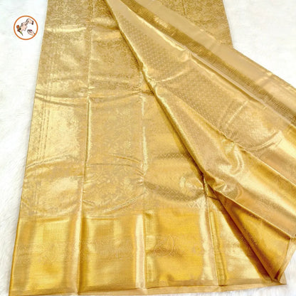 Golden High Tissue Kanchipuram Mix Silk Saree Vivahasilks