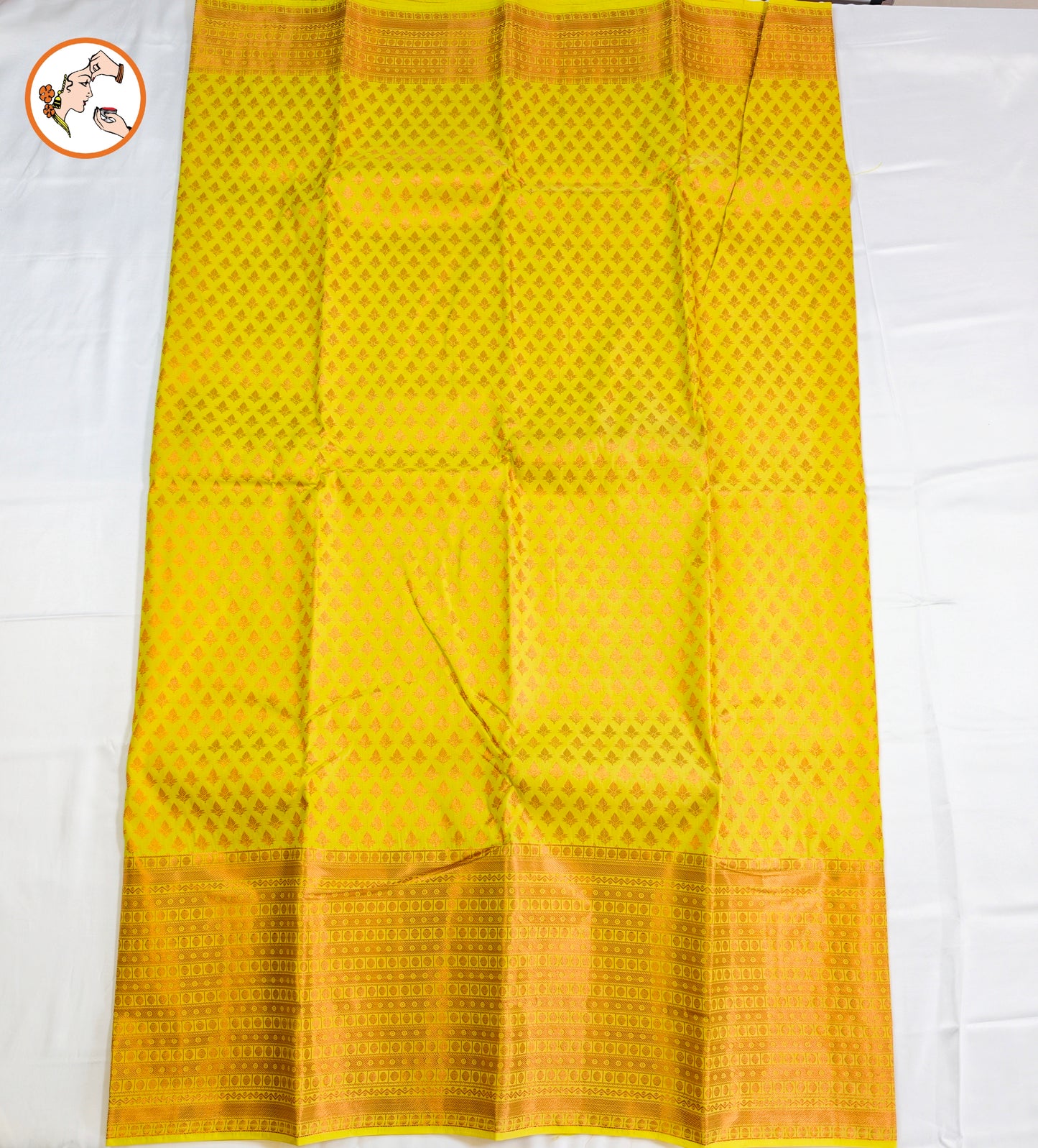 Yellow Traditional 1000 butta Kanchipuram Silk Saree