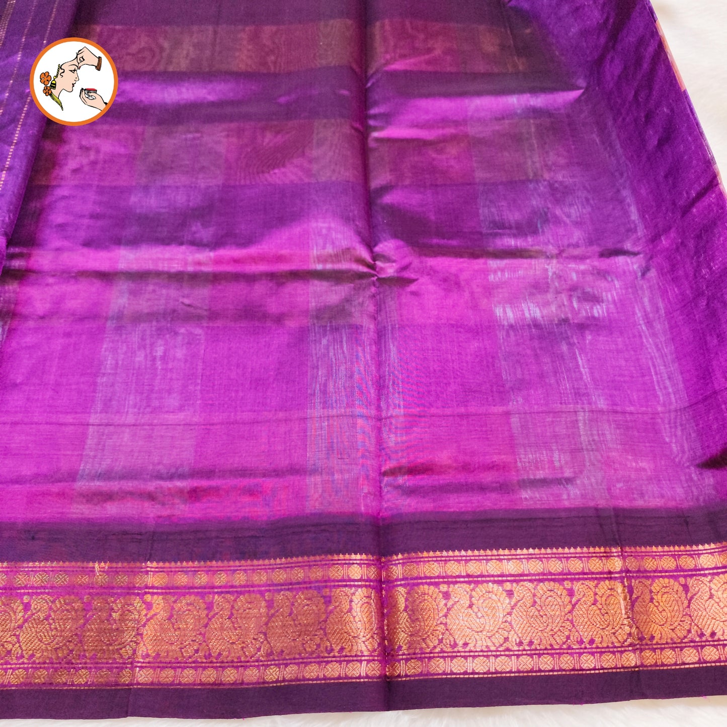 Purple Paalum Pazhamum Pure Silk Cotton Saree