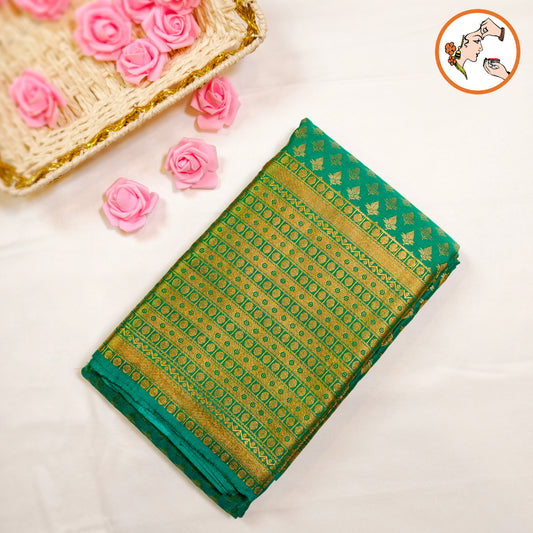 Dark Green Traditional 1000 butta Kanchipuram Silk Saree