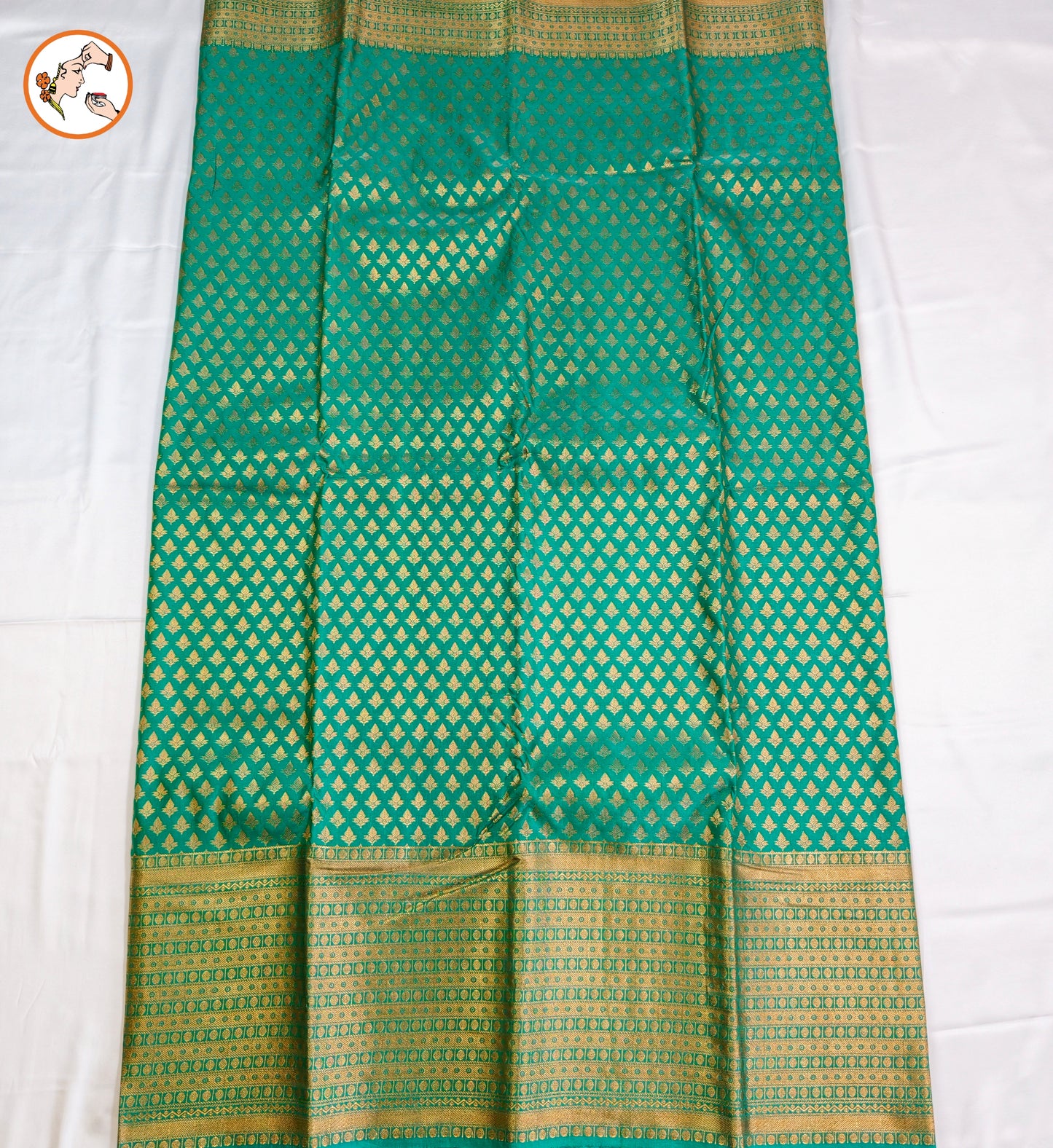 Dark Green Traditional 1000 butta Kanchipuram Silk Saree