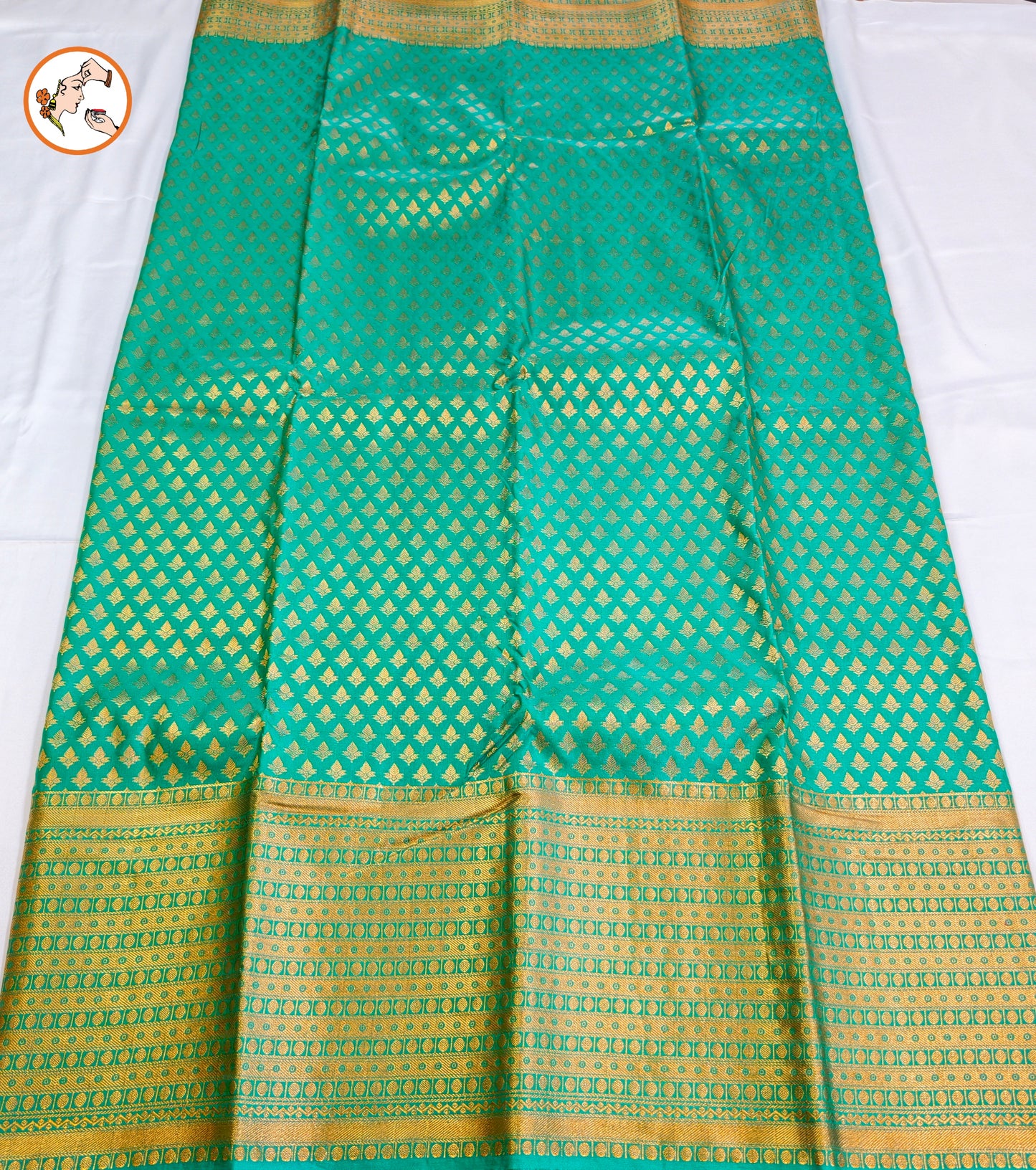 Dark Green Traditional 1000 butta Kanchipuram Silk Saree