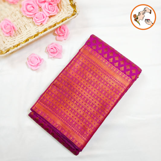Purple Traditional 1000 butta Kanchipuram Silk Saree