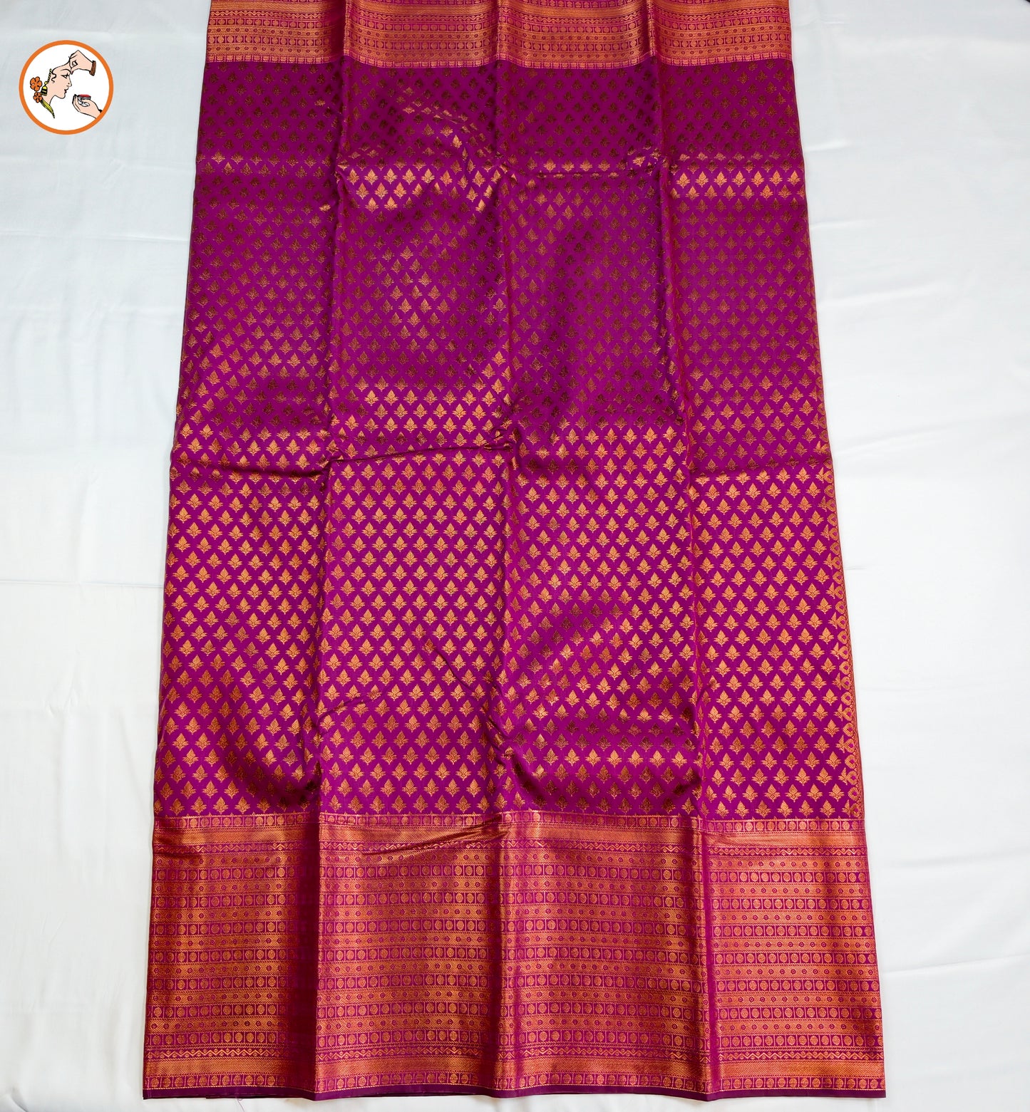 Purple Traditional 1000 butta Kanchipuram Silk Saree
