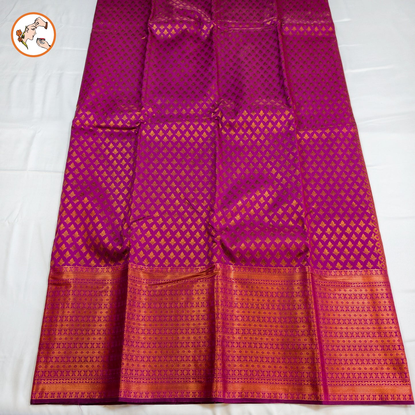 Purple Traditional 1000 butta Kanchipuram Silk Saree