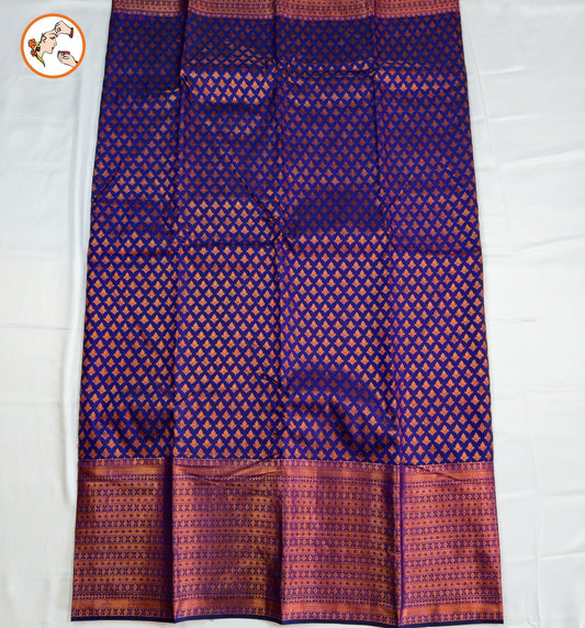 Violet Tradtional 1000 butta Kanchipuram Silk Saree