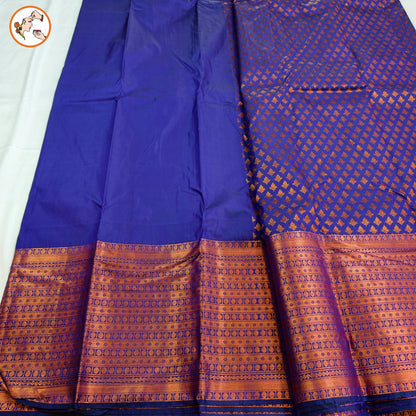 Violet Tradtional 1000 butta Kanchipuram Silk Saree