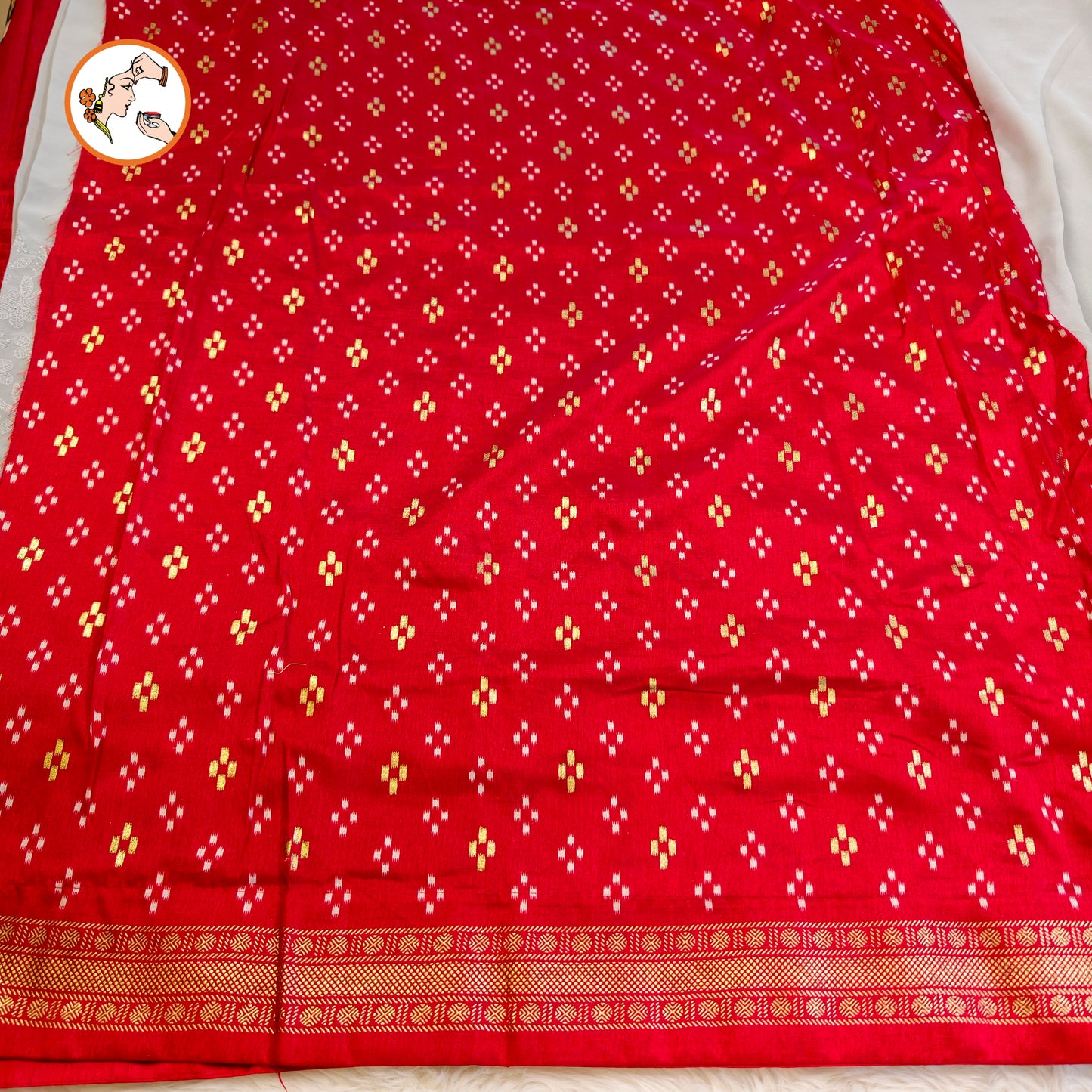 Grey with Red paithani border Lucknowi Chikankari Embroidery Pure Chiffon Partywear Saree