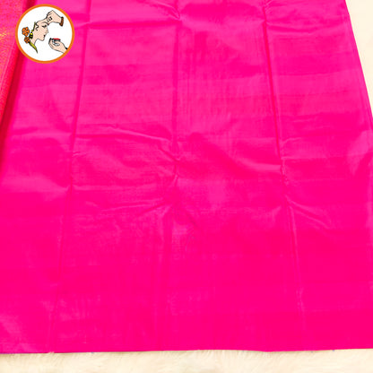 Multi coloured Paalum Pazhamum checks Traditional Kanchipuram Mix Silk Saree