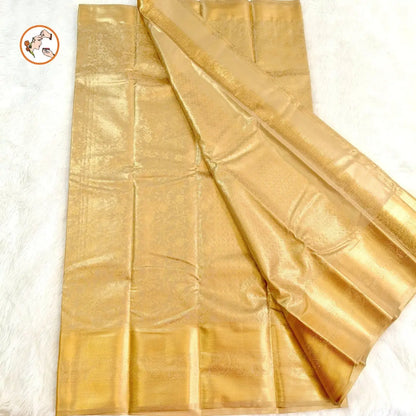Golden High Tissue Kanchipuram Mix Silk Saree Vivahasilks