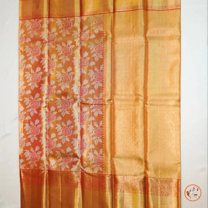 Orange Pure Kanchi Silk Vivahasilks