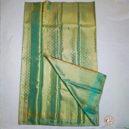 Parrot Green Pure Kanchi Silk Vivahasilks