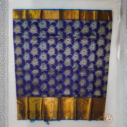 Pepsi Blue Pure Kanchi Silk Vivahasilks