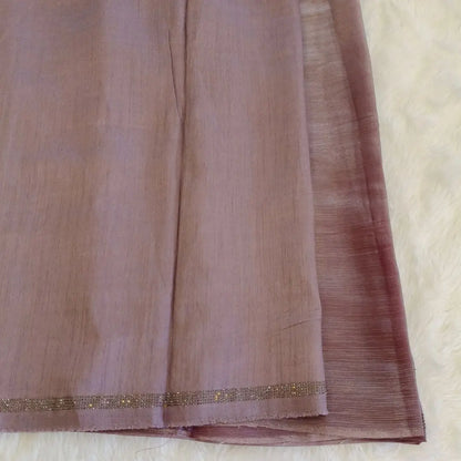 Pastel Purple Ilver stone work Partywear Saree Vivahasilks